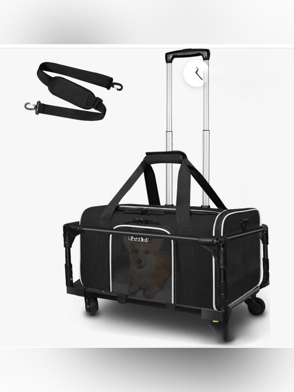 Petskd Rolling Pet Carrier – Expandable, Airline Approved